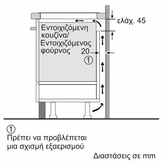 NEFF B29CR3AY0 & T36FBE1L0 71 Lt Eντοιχιζόμενο Σετ Φούρνος και Εστία image 19