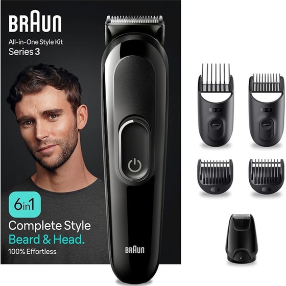Σετ Περιποίησης Trimmer BRAUN MGK3410 Multigroomer 6 Σε 1 Μαύρο image 0