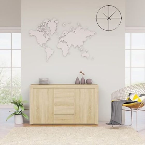 Vidaxl Μπουφές Sonoma Δρυς 120 X 36 X 69 Εκ. Από Μοριοσανίδα image 0