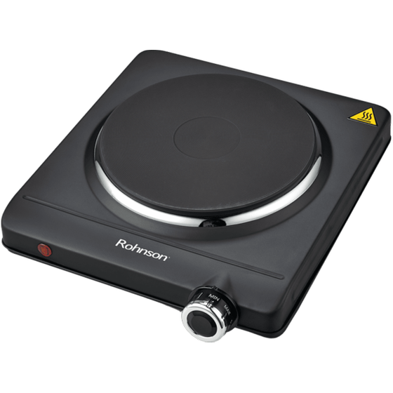ROHNSON R 2410 1500 W Μονή Μαύρη Επιτραπέζια Εστία Ηλεκτρική image 0