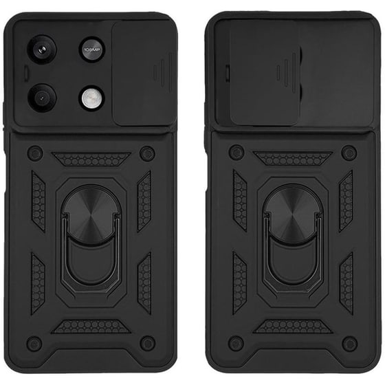 Θήκη Xiaomi Redmi Note 13 5G - Sonique Ring Armor Campro - Μαύρο image 0