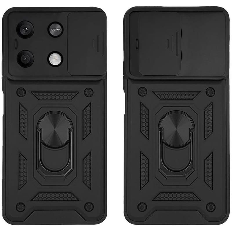Θήκη Xiaomi Redmi Note 13 5G - Sonique Ring Armor Campro - Μαύρο