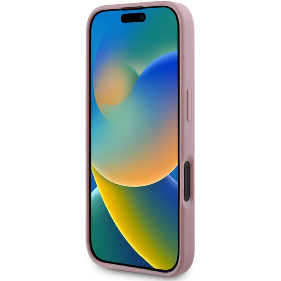 Θήκη Apple iPhone 16 Guess Fixed Glitter Big 4g - Ροζ image 4
