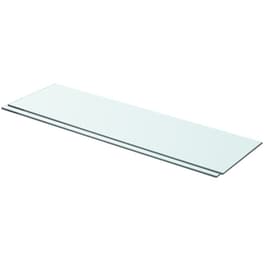 Ράφια Τοίχου VidaXL Πάνελ από Γυαλί 70x20 cm 2 Τμχ - Διάφανο