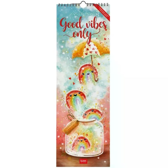 Ημερολόγιο Τοίχου Legami 2025 Good Vibes Only 16x49 cm image 0