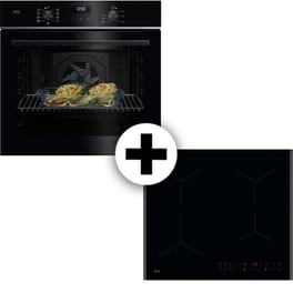 AEG TU5AB21ESB & TN64IA00FB 72 Lt Μαύρο Εντοιχιζόμενος Σετ Φούρνος και Εστία