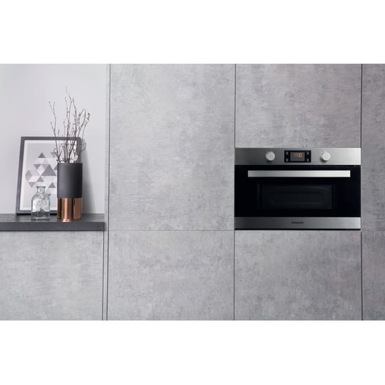 HOTPOINT MD 344 IX H Εντοιχισμένος Φούρνος Μικροκυμάτων με Grill 31 Lt - Inox image 3