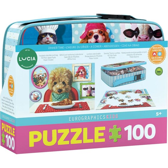 Παιδικό Παζλ Eurographics Dinner Time με Lunch Box (100 Κομμάτια) image 5