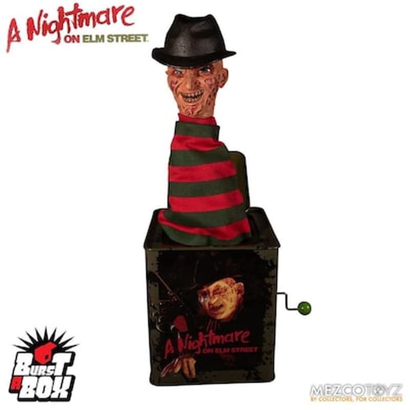 Nightmare On Elm Street Burst-a-box Music Box Freddy Krueger 36 Cm