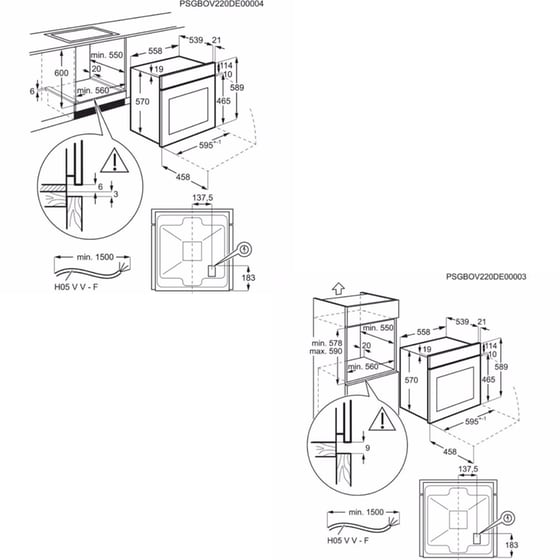 ELECTROLUX EOF3H50BK & EHF6346XOK 65 Lt Μαύρο Eντοιχιζόμενο Σετ Φούρνος και Εστία image 8