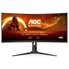 AOC Agon CU34G2XP Gaming Monitor 34'' QHD VA Curved 180Hz 1 ms