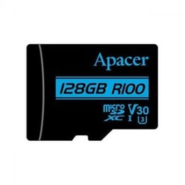 Apacer R100 microSDXC 128GB Class 10 U3 V30 UHS-I με αντάπτορα