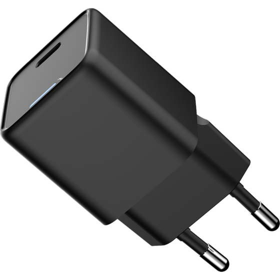 Φορτιστής Πρίζας Tune Turbo PD Type-C Wall Charger 25W (with LED light) - Black image 1