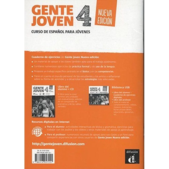Gente Joven 4 Nueva Edicion - Cahier d'Exercices image 1
