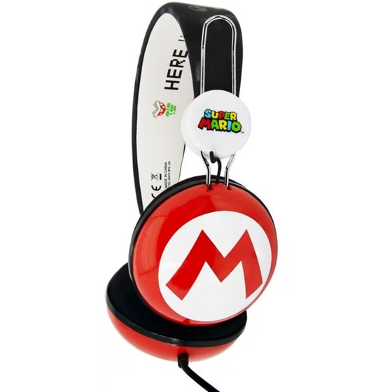 OTL Super Mario Ενσύρματα Ακουστικά Κεφαλής - Μαύρο/Κόκκινο image 0