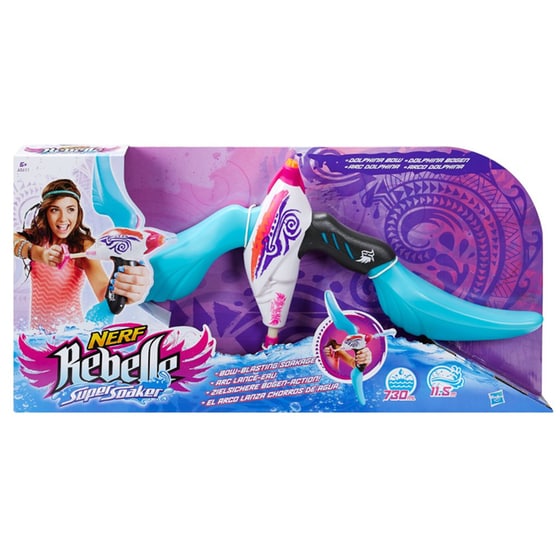 Νεροπιστολο Nerf Rebelle Super Soaker Dolphina Bow Soaker A5611 image 1