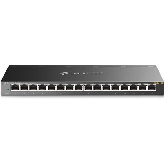 TP-Link TL-SG116E Network Switch Unmanaged L2 Gigabit Ethernet (1000 Mbps) 16-Port image 0