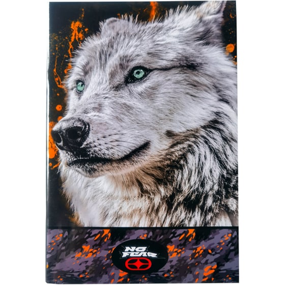 Τετράδιο Καρφίτσα BACK ME UP NO FEAR Β6 White Wolf - Yellow City 40 Φύλλων (1 Τεμάχιο - 2 σχέδια) image 0