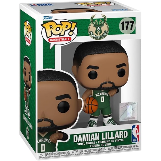 Funko Pop! Basketball - Milwaukee Bucks - Damian Lillard #177 | Public