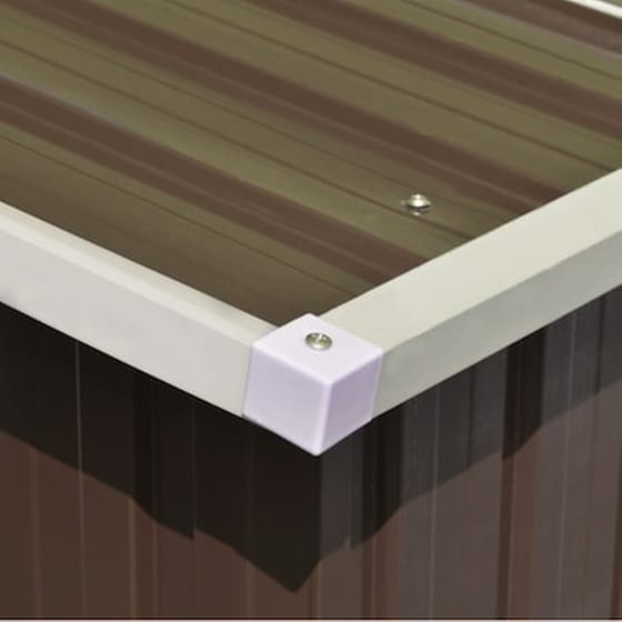 Vidaxl Αποθήκη Κήπου Καφέ 257 X 298 X 178 Εκ. Μεταλλική image 3