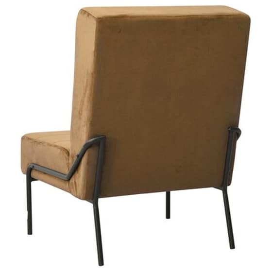 Vidaxl Καρέκλα Χαλάρωσης 65 X 79 X 87 Καφέ Βελούδινη image 4