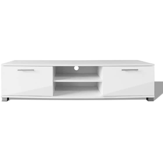 Έπιπλο Τηλεόρασης VidaXLαπό Ξύλο 120x40.5x35cm - Λευκό/Γυαλιστερό image 1