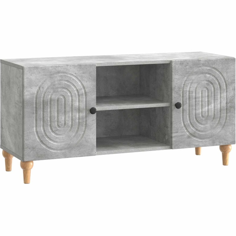 Έπιπλο Τηλεόρασης VidaXL 102x34.5x50 cm - Γκρι Σκυροδέματος