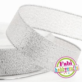 Fabi Κορδελα Lurex 1cm X 10m Ασημι