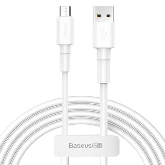Baseus Durable Usb Cable / Micro Usb 2.4a 1m White (camsw-02) image 0