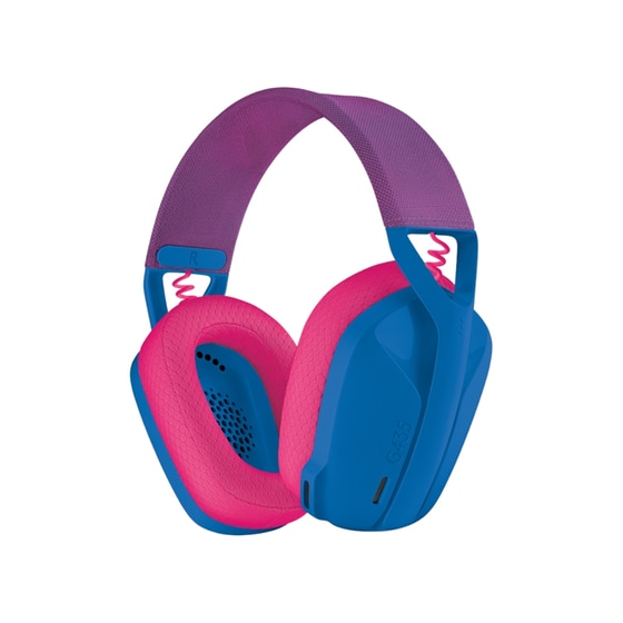 Logitech G G435 Gaming Ασύρματα Ακουστικά Bluetooth/2.4 GHz/USB-C - Blue/Raspberry image 1