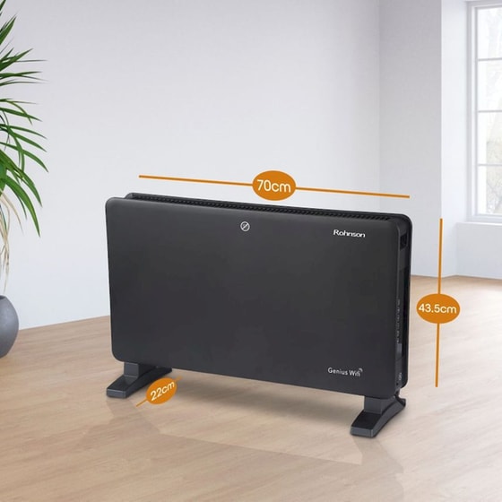 ROHNSON R-088 TURBO με Wi-Fi 2000 W Θερμοπομπός Δαπέδου image 1
