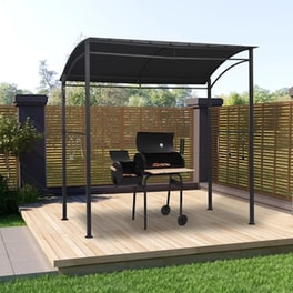 Κιόσκι Vidaxl Ατσάλι 215x150x220cm - Ανθρακί