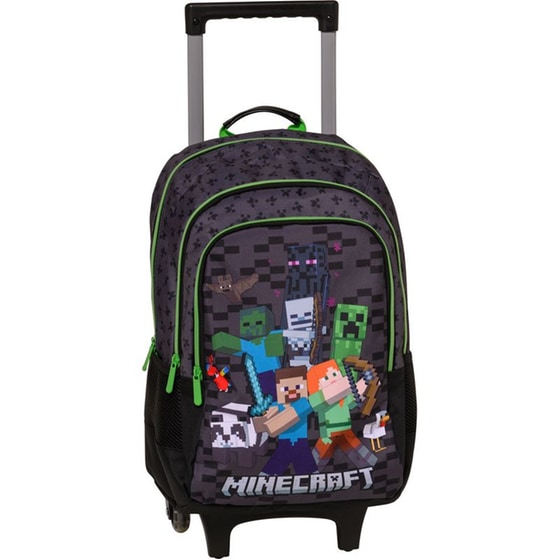 Τσάντα Τρόλεϋ Graffiti Green & Δώρο Τσαντάκι Minecraft image 0