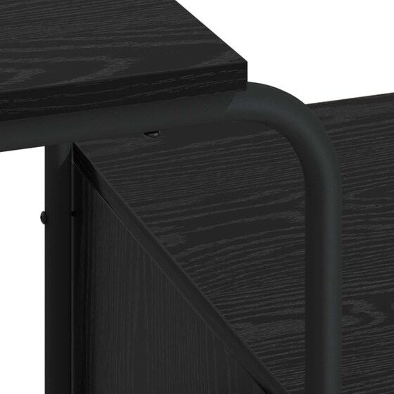 Γραφείο VidaXL με Αποθηκευτικό Χώρο 131,5x50x75,5 cm - Μαύρη Δρυς image 6
