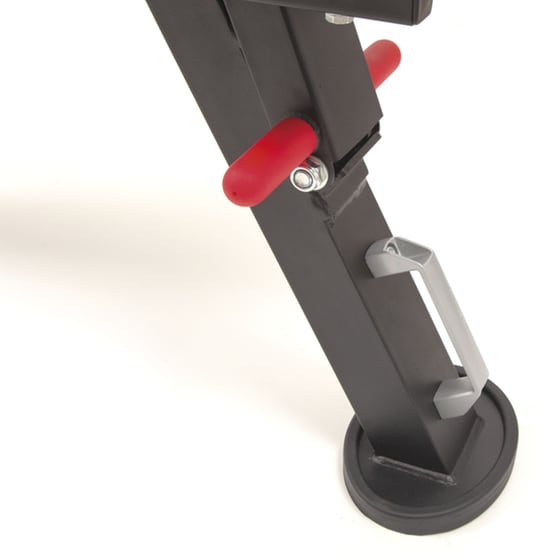Ρυθμιζόμενος Πάγκος Γυμναστικής Amila 44760 131x58.5cm - Μαύρο/Κόκκινο image 4