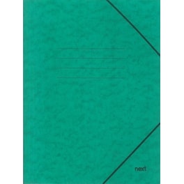 Φάκελος Πρεσπάν Next με Λάστιχο Α4 Πράσινο Υ35x25x0εκ.