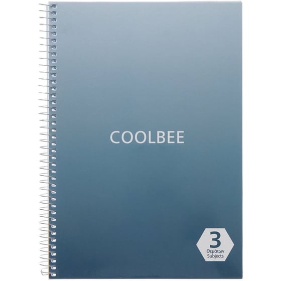 Τετράδιο Σπιράλ Coolbee Χάρτινο Α4 3 Θεμάτων Notes (1 Τεμάχιο) image 0
