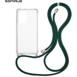 Θήκη Xiaomi Redmi Note 10 5G - Sonique Armor Clear Με Κορδόνι - Πράσινο