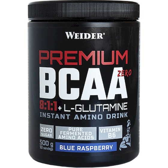 Weider Premium BCAA 8:1:1 + L-Γλουταμίνη Σκόνη Blue Raspberry - 500gr image 0