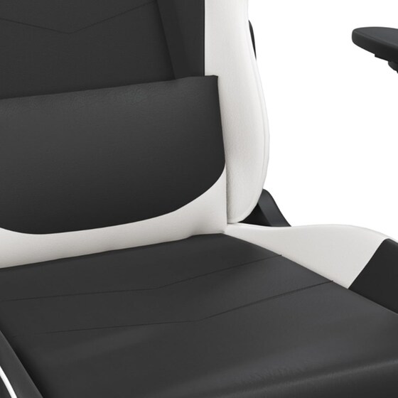 Καρέκλα Gaming VIDAXL 3143658 με Υποπόδιο από Τεχνητό Δέρμα - Μαύρο image 5