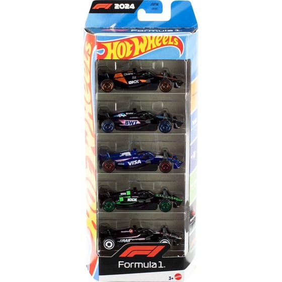 Mattel Hot Wheels Formula 1 2024 Σετ 5 Μεταλλικών Αυτοκινήτων 1:64 (JGF58) image 0