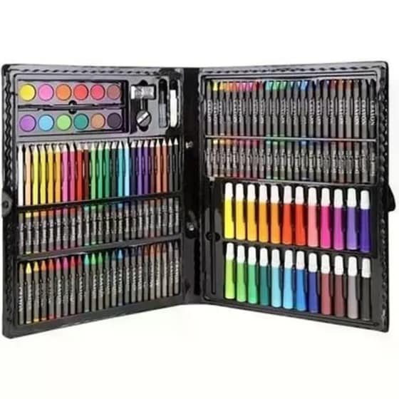 Σετ Ζωγραφικής Aria Trade με Βαλιτσάκι Μεταφοράς Μαύρο (168 Τεμαχια) image 2