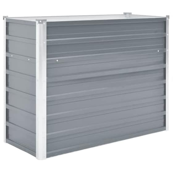 Vidaxl Ζαρντινιέρα Υπερυψωμένη Γκρι 100x40x77 Εκ. Γαλβανισμ. Χάλυβας image 3