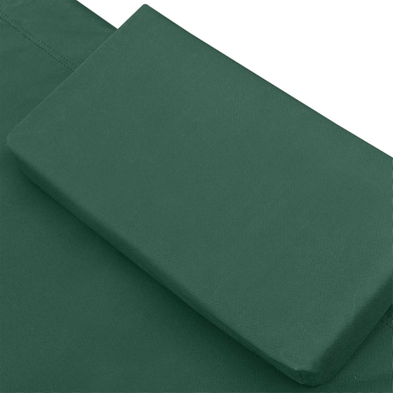 Ξαπλώστρα/ Κρεβάτι VidaXL από Ατσάλι 200x173x45 cm - Πράσινη image 4