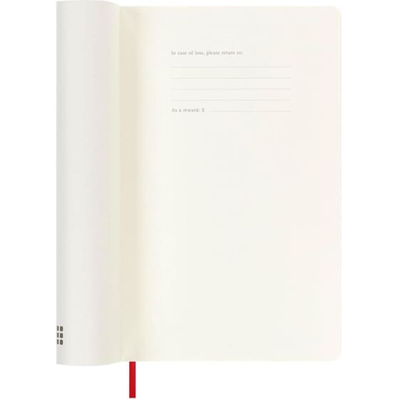 Ημερολόγιο Εβδομαδιαίο Moleskine 2025-2026 18Μ Large Scarlet Red Soft image 3
