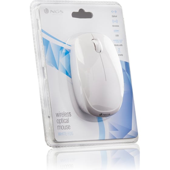 NGS Fog Ασύρματο Mini Ποντίκι Λευκό image 0
