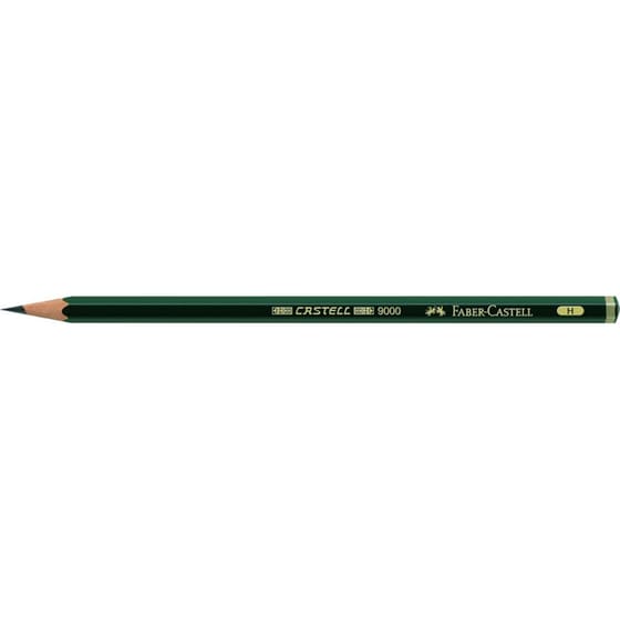 Μολύβι Σχεδίου Faber Castell 9000/H Πράσινο image 0