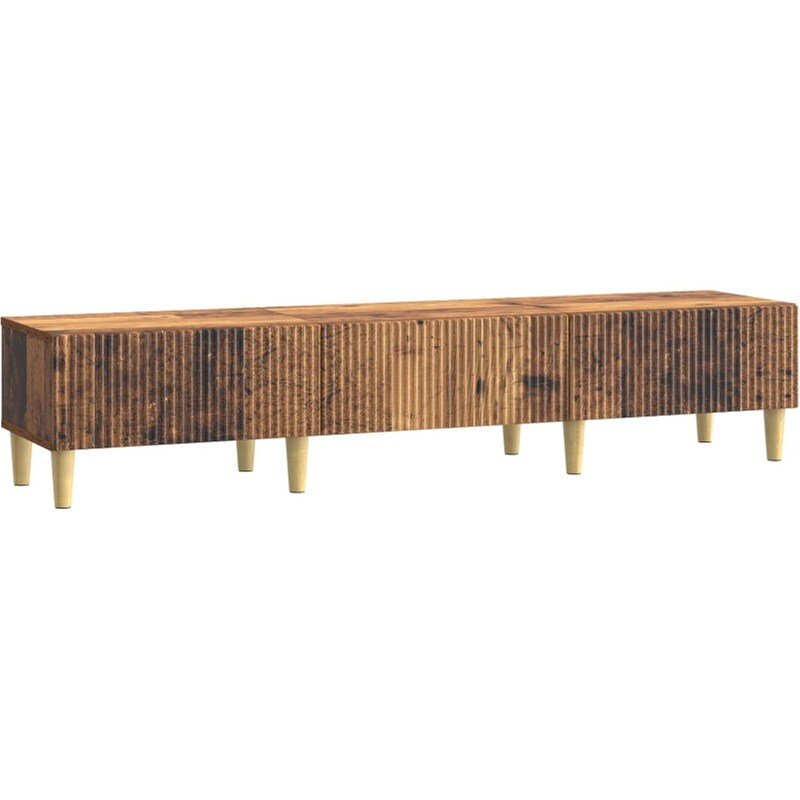 Έπιπλο Τηλεόρασης VidaXL με Συρτάρι 147 x 34,5 x 30 cm - Παλαιωμένο Ξύλο