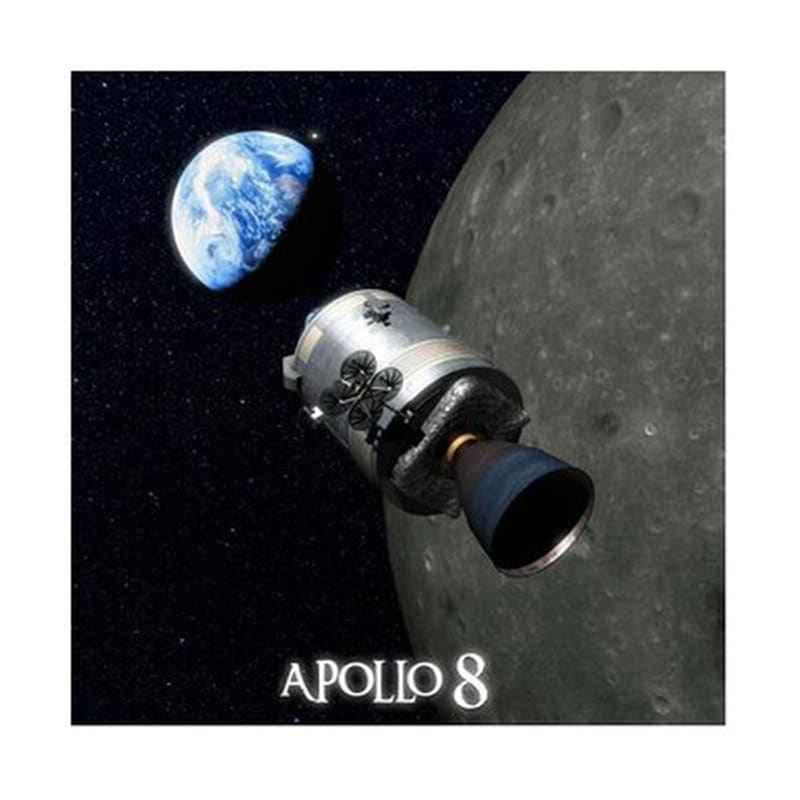 MAP CARDS SRO Κάρτα Square 3d Apollo 8 - 1968