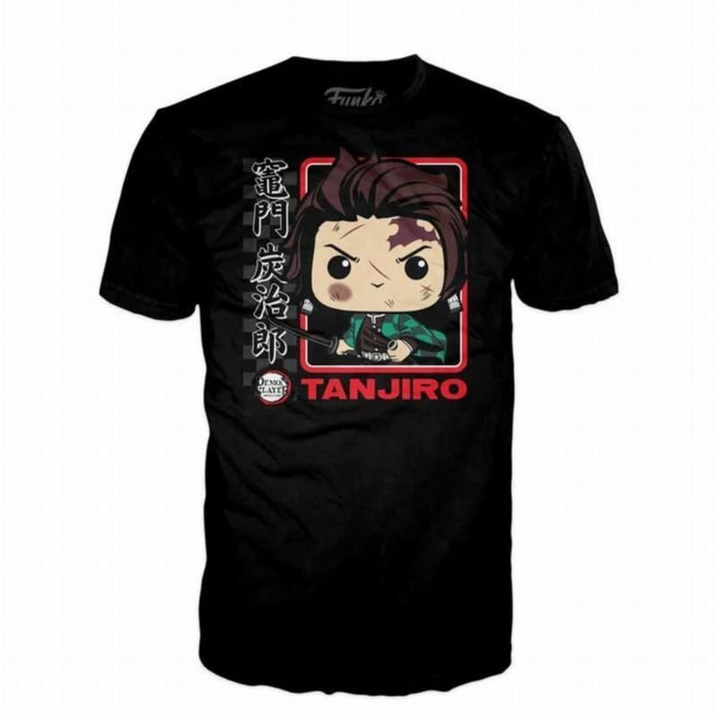 Funko Pop! Tee: Demon Slayer Kimetsu No Yaiba - Tanjiro Kamado Black T-shirt (xl)
